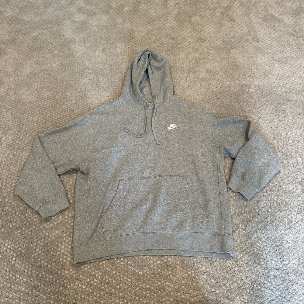 Nike Men's Heather Gray Pullover Hoodie